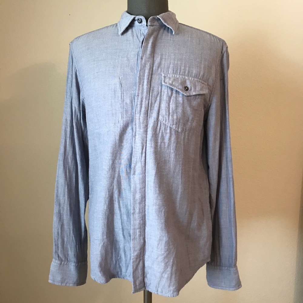Armani Exchange Double Layer Button Down Shirt - image 2